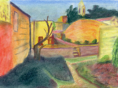 Pastel After Andre Derain's Le Mur Rose